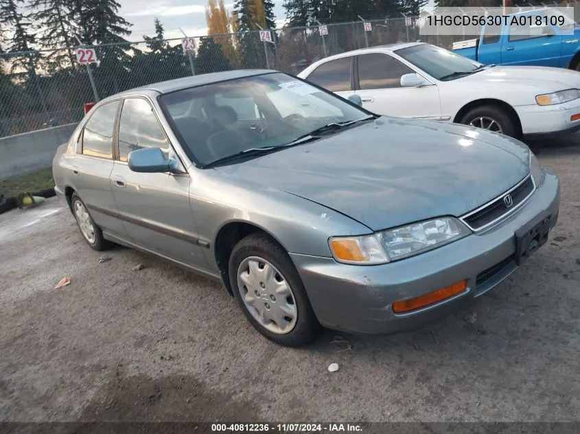 1996 Honda Accord Lx/Ex VIN: 1HGCD5630TA018109 Lot: 40812236