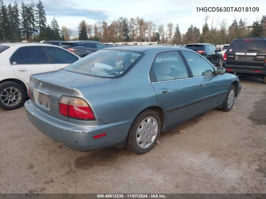 1996 Honda Accord Lx/Ex VIN: 1HGCD5630TA018109 Lot: 40812236