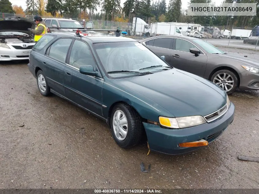 1996 Honda Accord Lx VIN: 1HGCE1821TA008649 Lot: 40836750