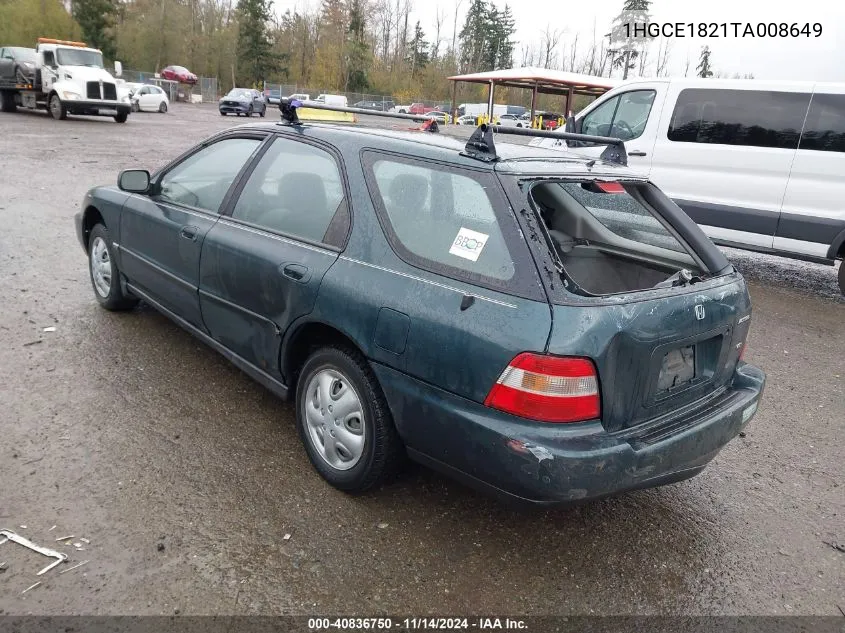 1996 Honda Accord Lx VIN: 1HGCE1821TA008649 Lot: 40836750