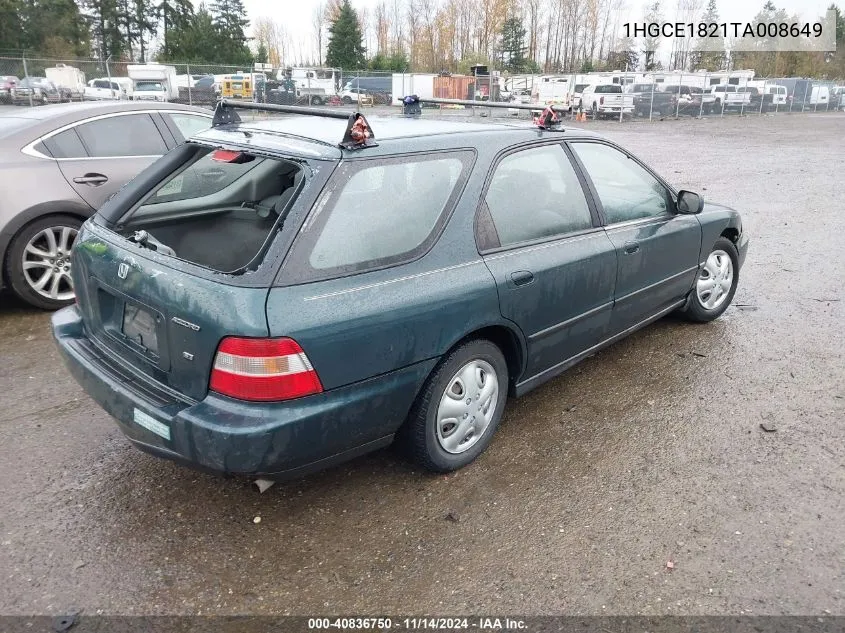 1996 Honda Accord Lx VIN: 1HGCE1821TA008649 Lot: 40836750