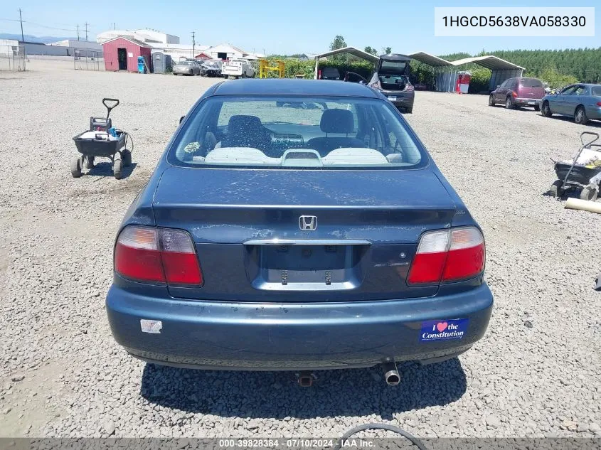 1997 Honda Accord Lx VIN: 1HGCD5638VA058330 Lot: 39828384