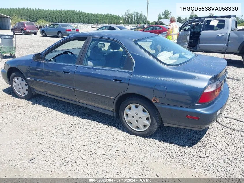 1997 Honda Accord Lx VIN: 1HGCD5638VA058330 Lot: 39828384