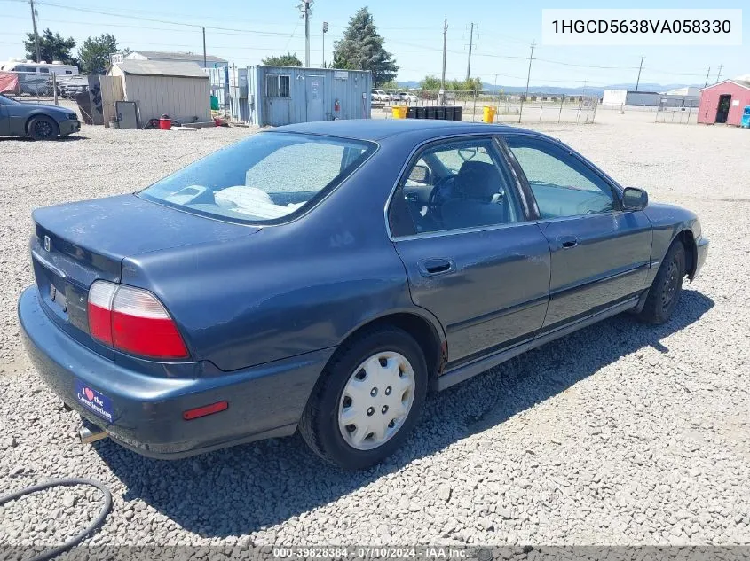 1997 Honda Accord Lx VIN: 1HGCD5638VA058330 Lot: 39828384