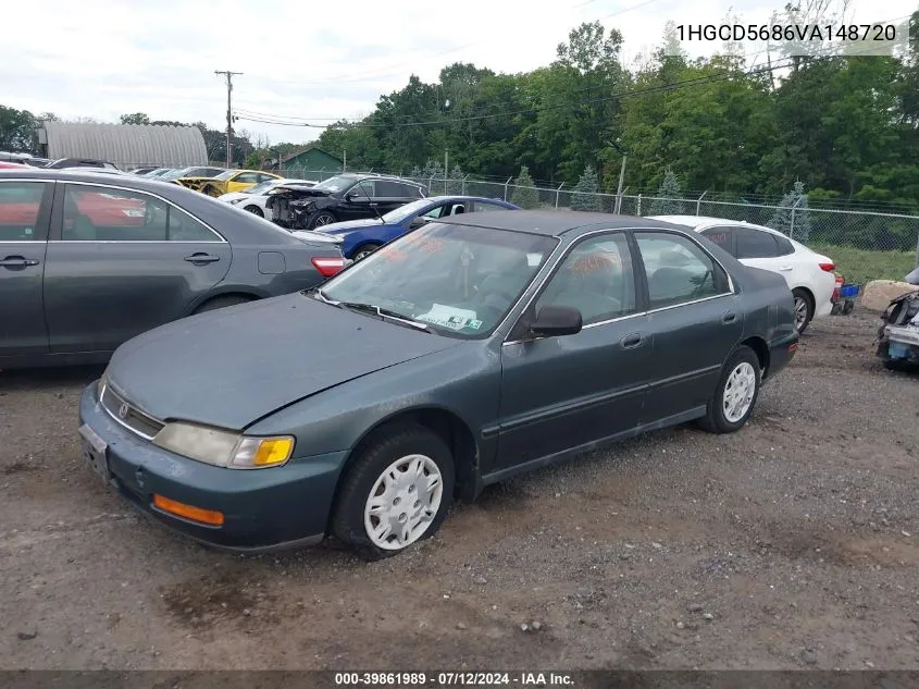 1997 Honda Accord Value VIN: 1HGCD5686VA148720 Lot: 39861989