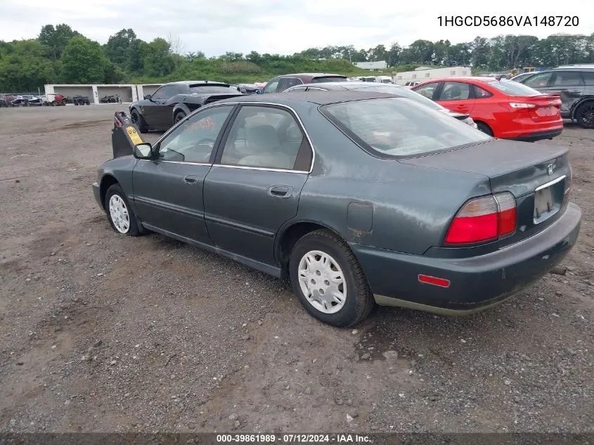 1997 Honda Accord Value VIN: 1HGCD5686VA148720 Lot: 39861989