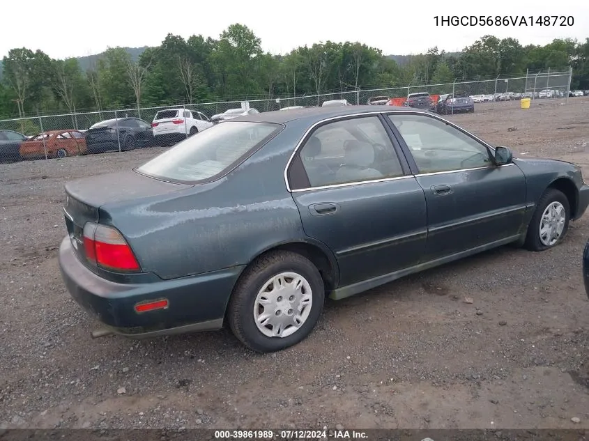 1997 Honda Accord Value VIN: 1HGCD5686VA148720 Lot: 39861989