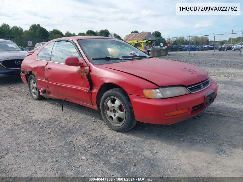 1997 Honda Accord Se VIN: 1HGCD7209VA022752 Lot: 40634532