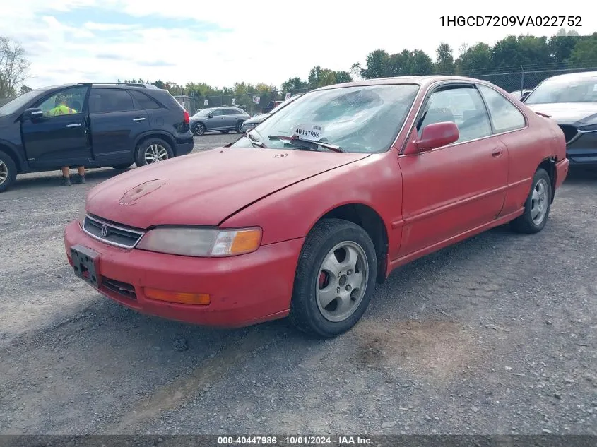 1997 Honda Accord Se VIN: 1HGCD7209VA022752 Lot: 40634532