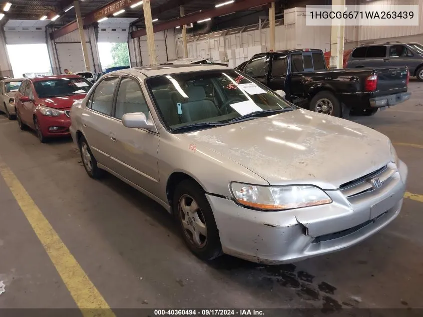 1HGCG6671WA263439 1998 Honda Accord Ex