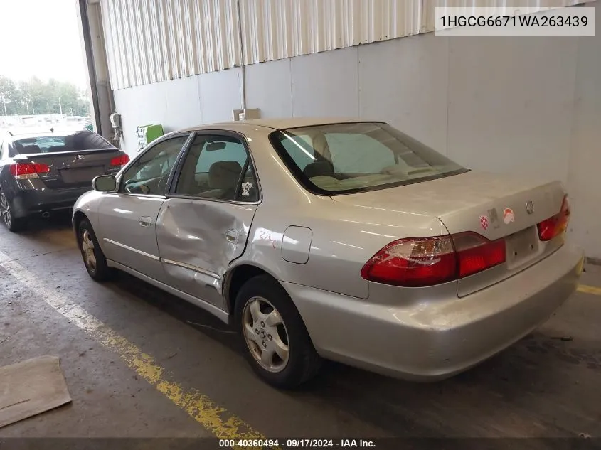 1HGCG6671WA263439 1998 Honda Accord Ex