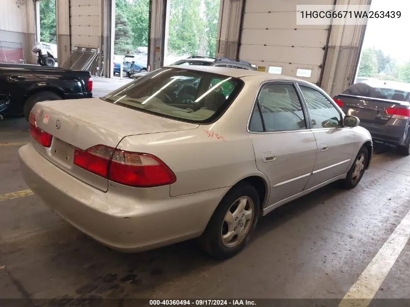 1HGCG6671WA263439 1998 Honda Accord Ex