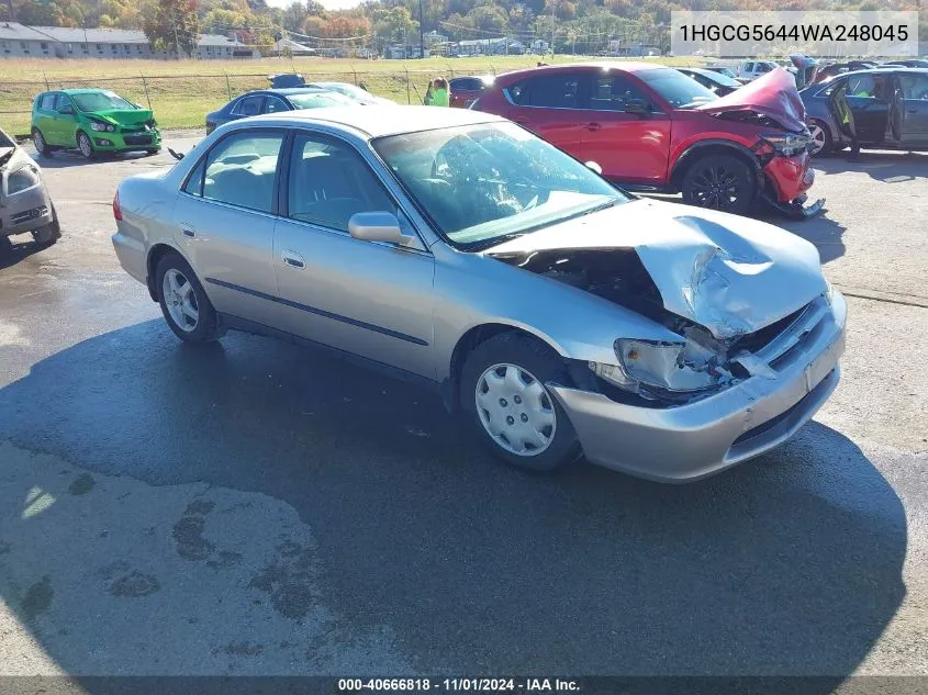 1998 Honda Accord Lx VIN: 1HGCG5644WA248045 Lot: 40666818