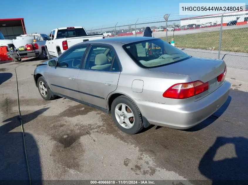 1998 Honda Accord Lx VIN: 1HGCG5644WA248045 Lot: 40666818