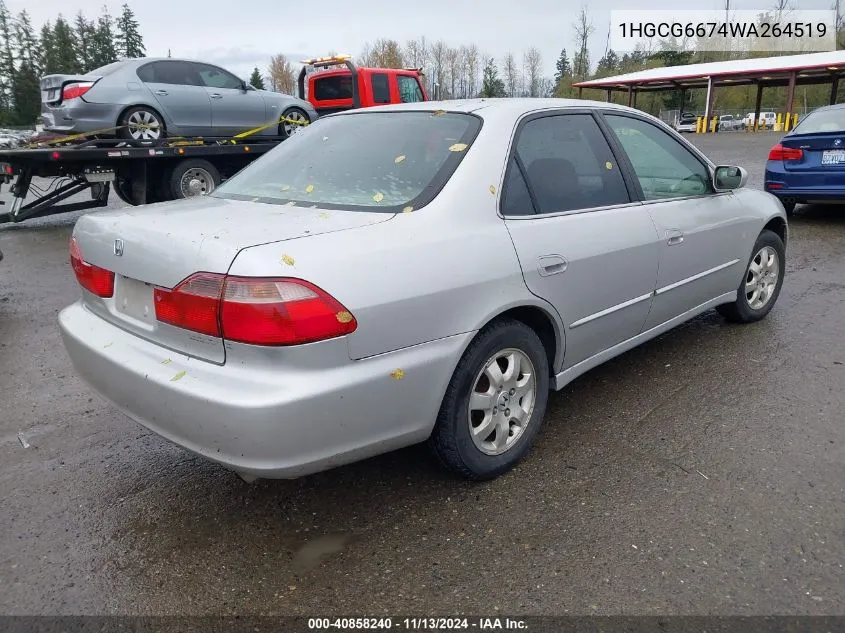 1998 Honda Accord Ex VIN: 1HGCG6674WA264519 Lot: 40858240