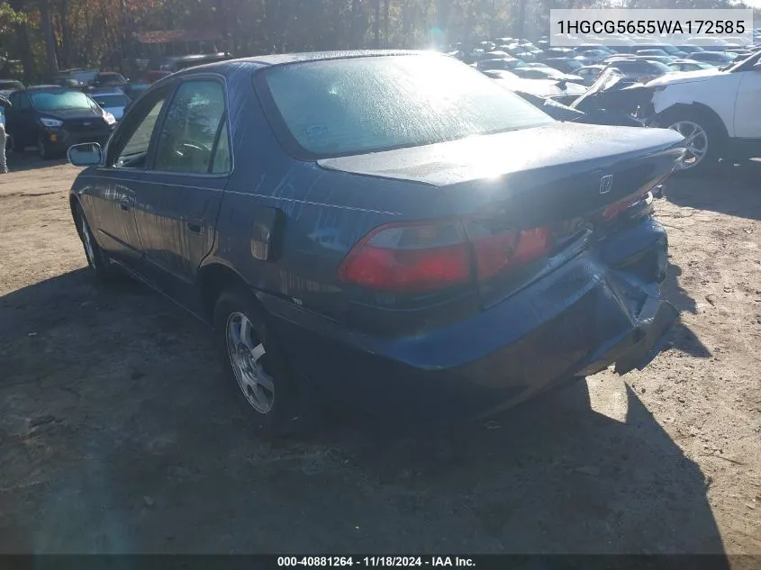 1998 Honda Accord Ex VIN: 1HGCG5655WA172585 Lot: 40881264