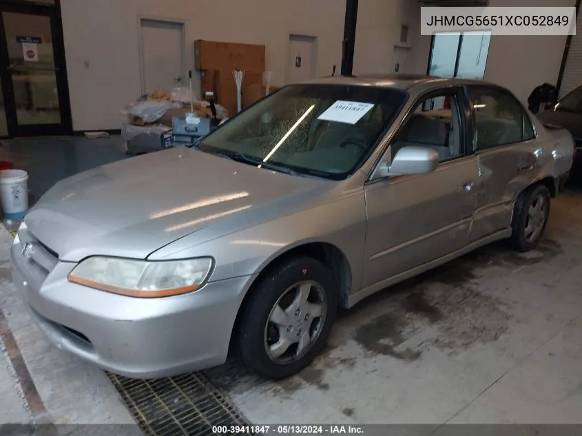 1999 Honda Accord Ex VIN: JHMCG5651XC052849 Lot: 39411847