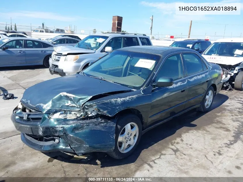 1HGCG1652XA018894 1999 Honda Accord Ex V6