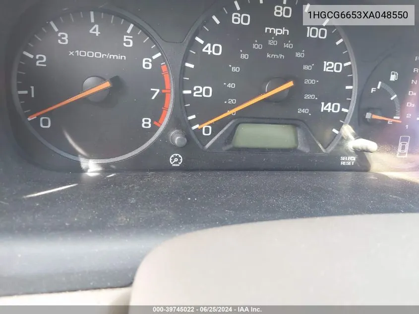 1HGCG6653XA048550 1999 Honda Accord Lx