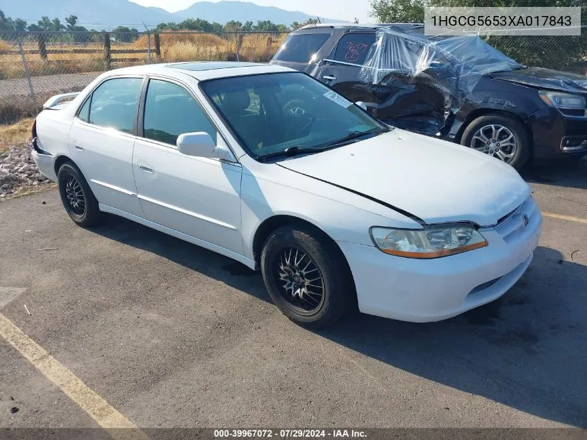 1HGCG5653XA017843 1999 Honda Accord Ex