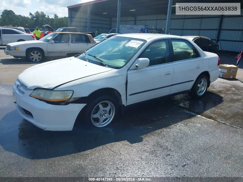 1HGCG564XXA063838 1999 Honda Accord Lx