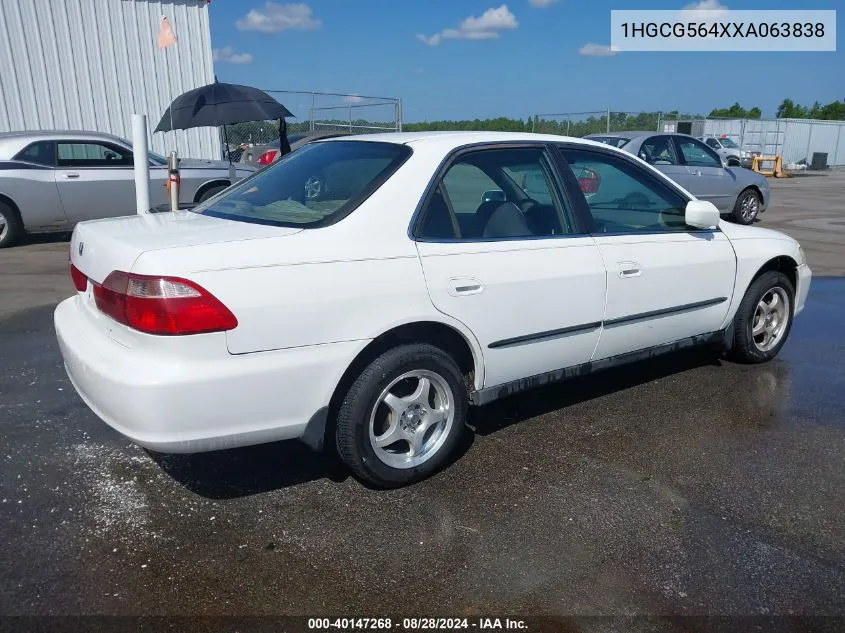 1999 Honda Accord Lx VIN: 1HGCG564XXA063838 Lot: 40147268