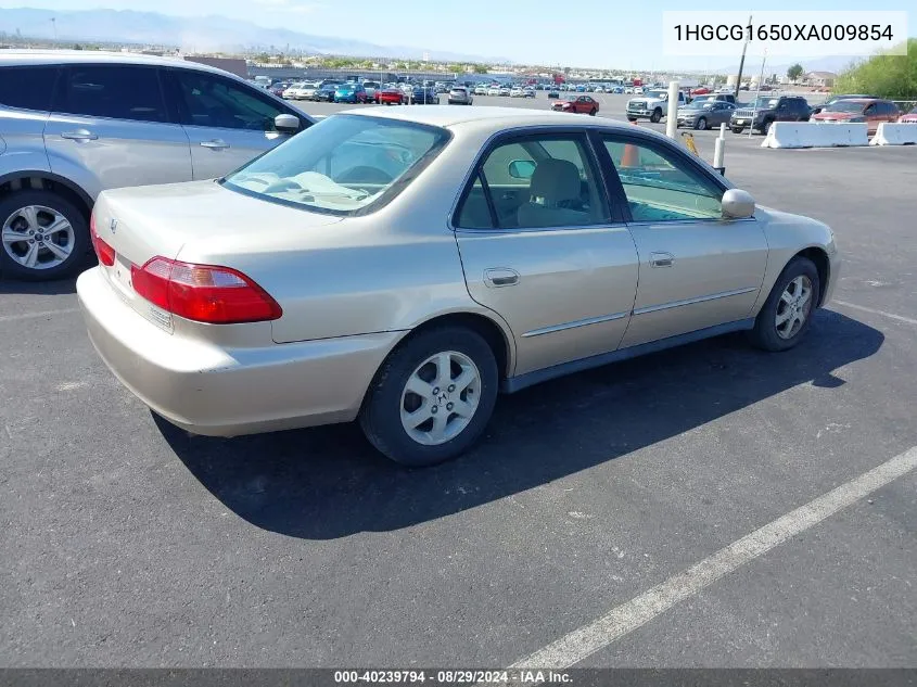 1999 Honda Accord Ex V6 VIN: 1HGCG1650XA009854 Lot: 40239794