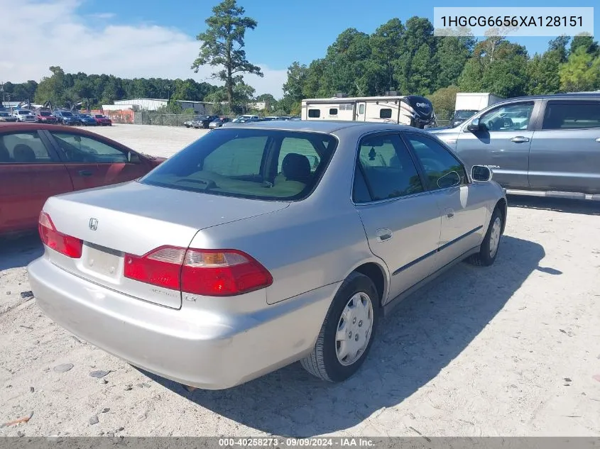 1HGCG6656XA128151 1999 Honda Accord Lx