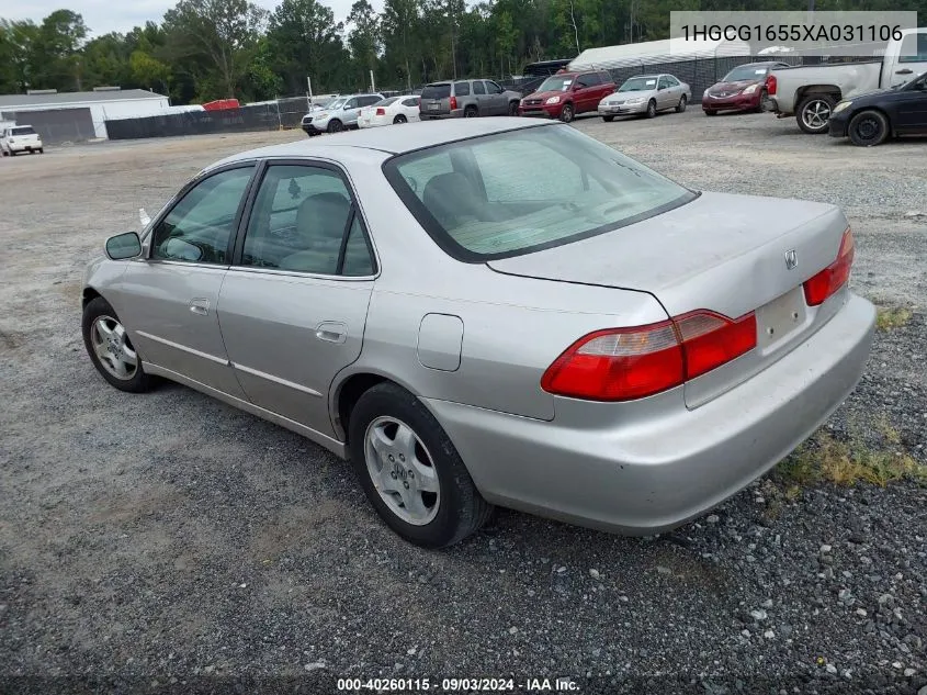 1999 Honda Accord Ex V6 VIN: 1HGCG1655XA031106 Lot: 40260115