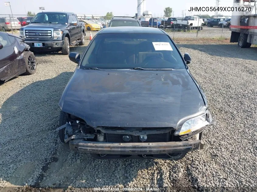 JHMCG5649XC016270 1999 Honda Accord Lx