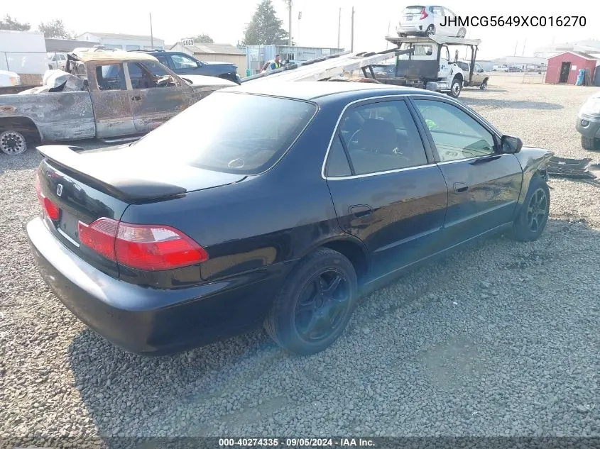 JHMCG5649XC016270 1999 Honda Accord Lx