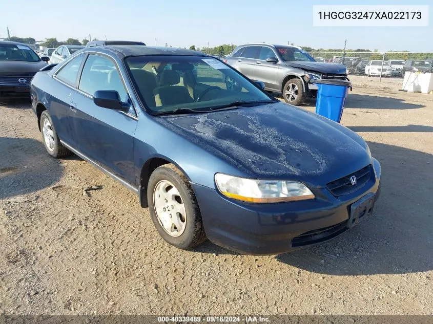 1999 Honda Accord Lx VIN: 1HGCG3247XA022173 Lot: 40339489