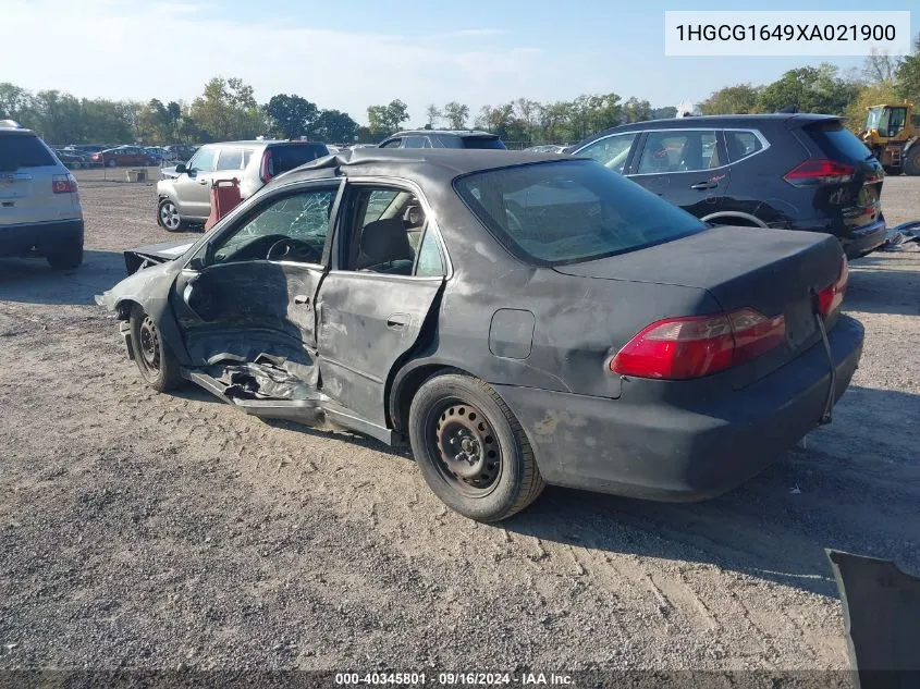 1HGCG1649XA021900 1999 Honda Accord Lx