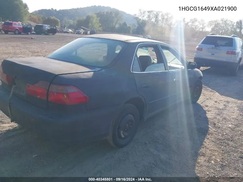 1HGCG1649XA021900 1999 Honda Accord Lx