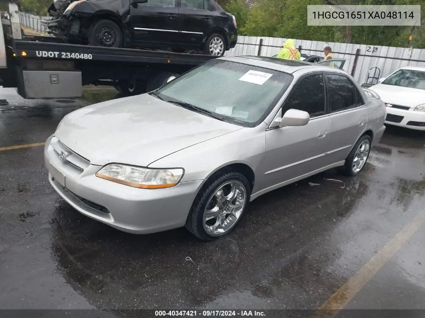 1999 Honda Accord Ex V6 VIN: 1HGCG1651XA048114 Lot: 40347421