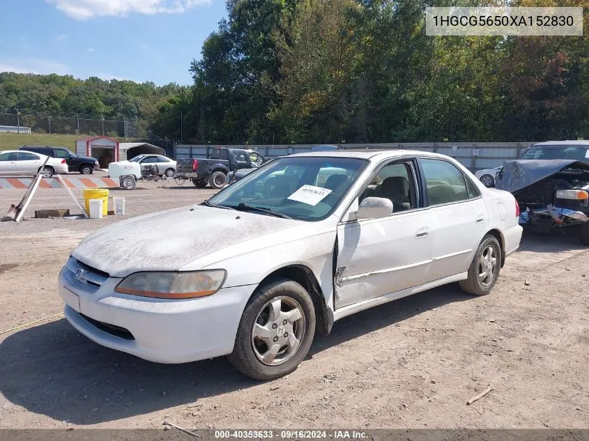 1999 Honda Accord Ex VIN: 1HGCG5650XA152830 Lot: 40353633