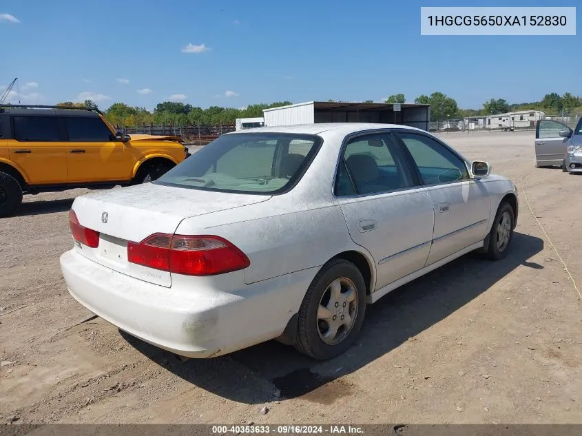 1999 Honda Accord Ex VIN: 1HGCG5650XA152830 Lot: 40353633