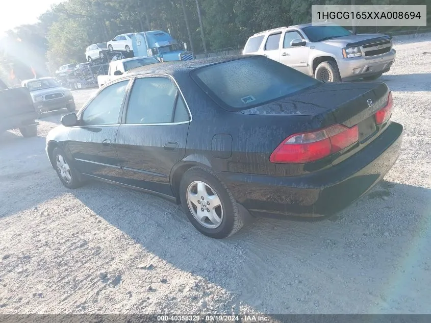 1999 Honda Accord Ex V6 VIN: 1HGCG165XXA008694 Lot: 40358329