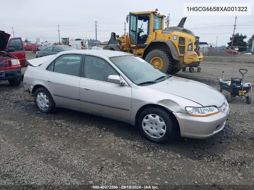 1999 Honda Accord Lx VIN: 1HGCG6658XA001322 Lot: 40372586