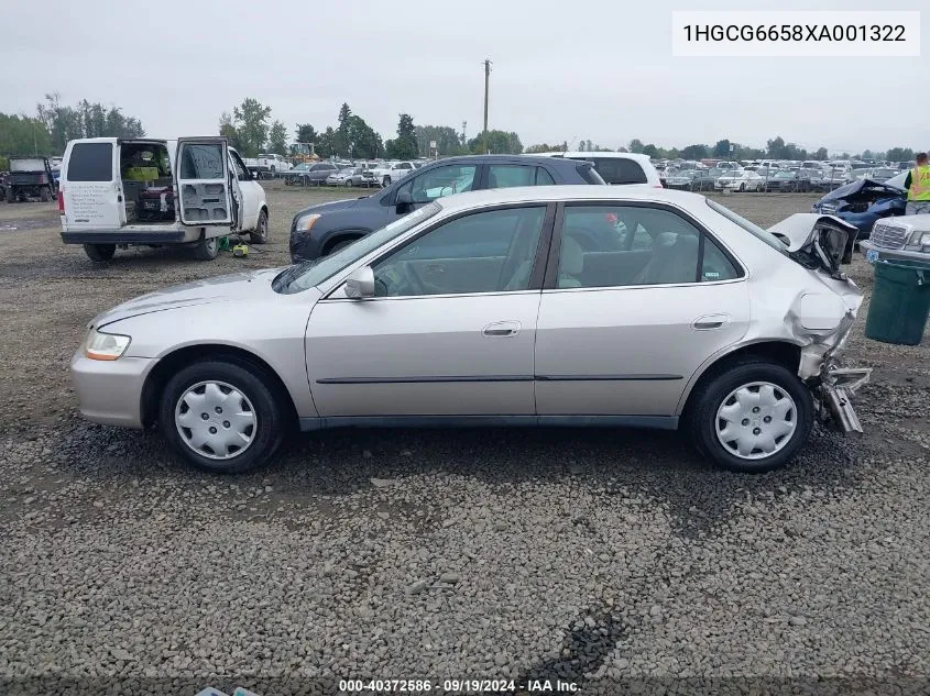 1999 Honda Accord Lx VIN: 1HGCG6658XA001322 Lot: 40372586