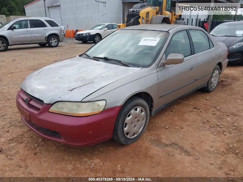 1999 Honda Accord Lx VIN: 1HGCG5640XA018052 Lot: 40379269