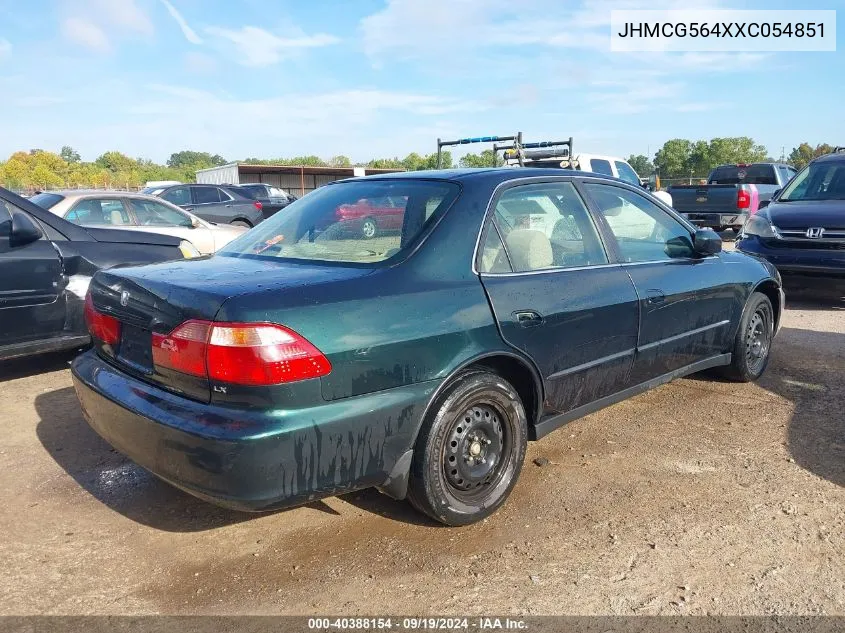 1999 Honda Accord Lx VIN: JHMCG564XXC054851 Lot: 40388154