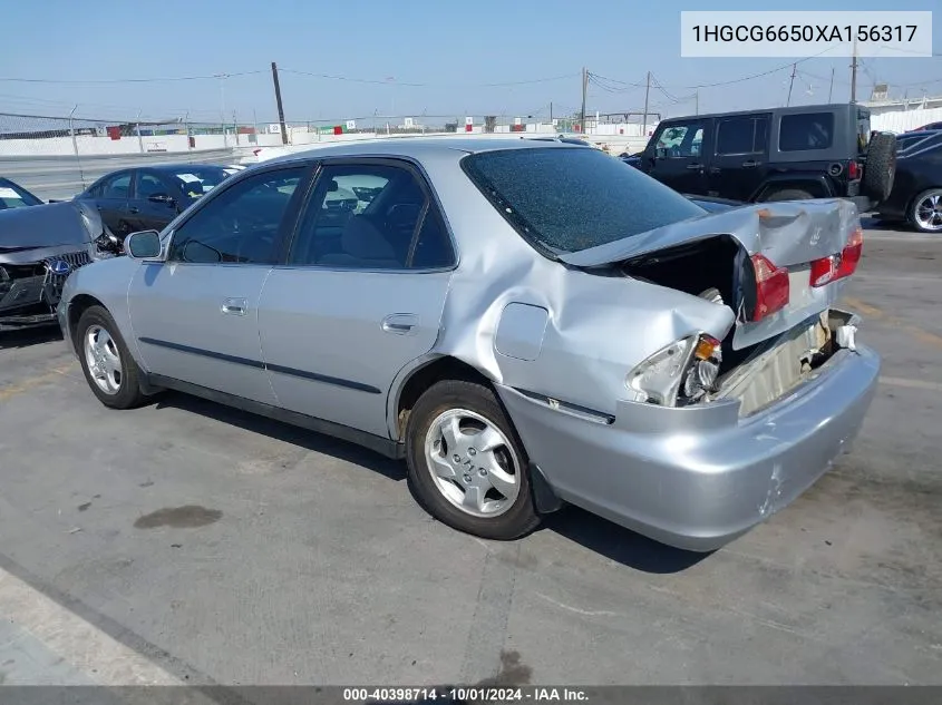 1HGCG6650XA156317 1999 Honda Accord Lx