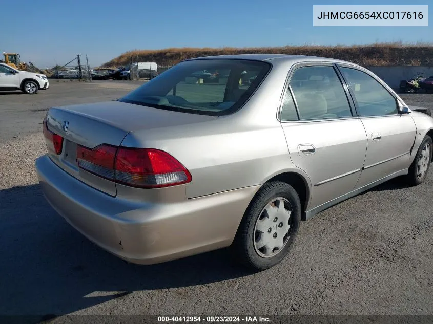 JHMCG6654XC017616 1999 Honda Accord Lx