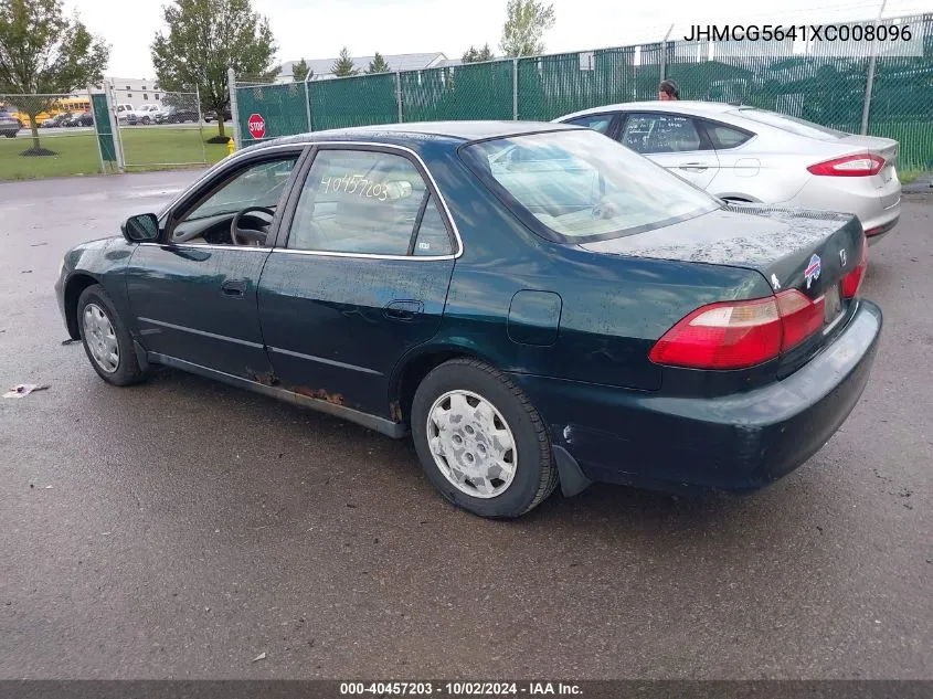 1999 Honda Accord Lx VIN: JHMCG5641XC008096 Lot: 40457203