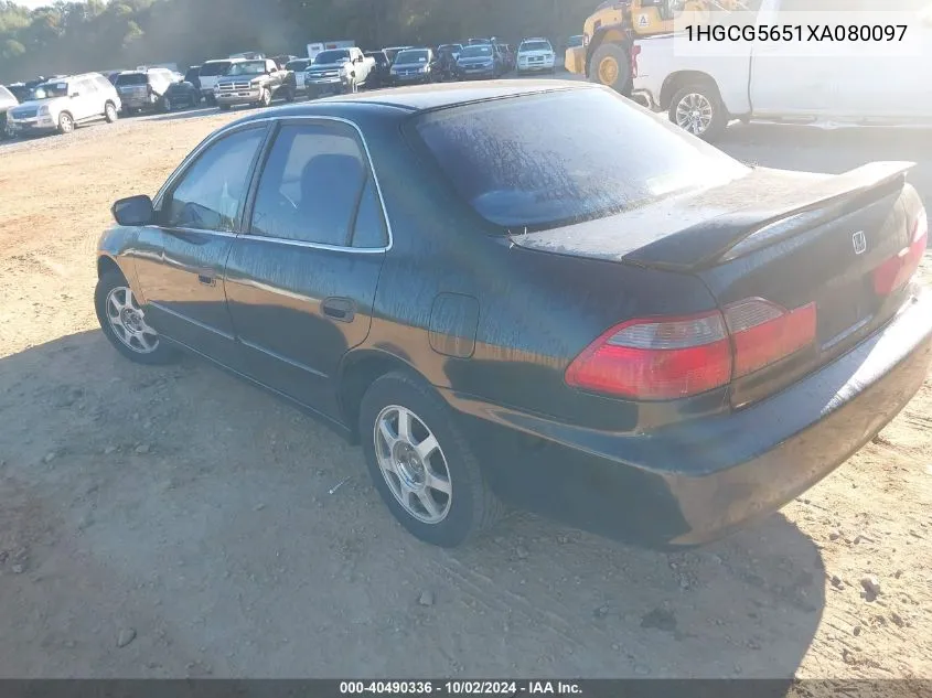 1HGCG5651XA080097 1999 Honda Accord Ex