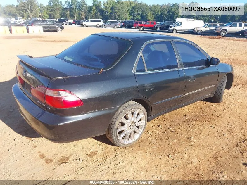 1HGCG5651XA080097 1999 Honda Accord Ex