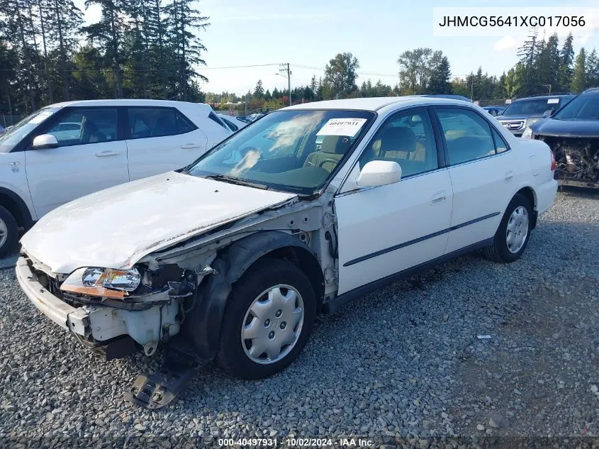 1999 Honda Accord Lx VIN: JHMCG5641XC017056 Lot: 40497931