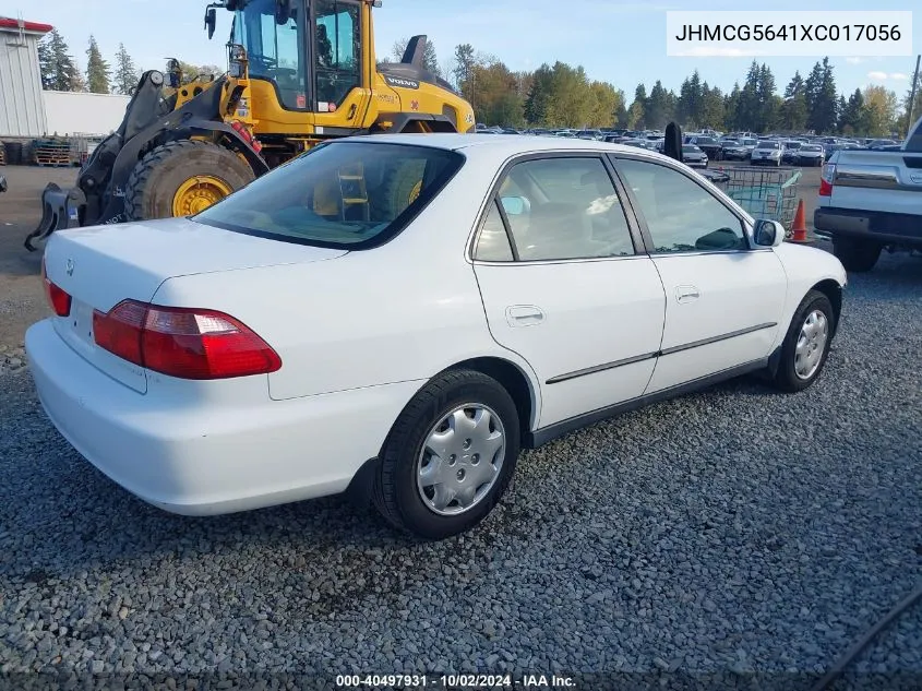 1999 Honda Accord Lx VIN: JHMCG5641XC017056 Lot: 40497931