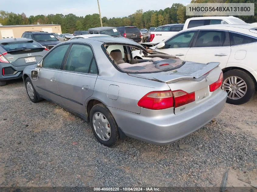 1999 Honda Accord Lx VIN: 1HGCG5648XA131800 Lot: 40505220